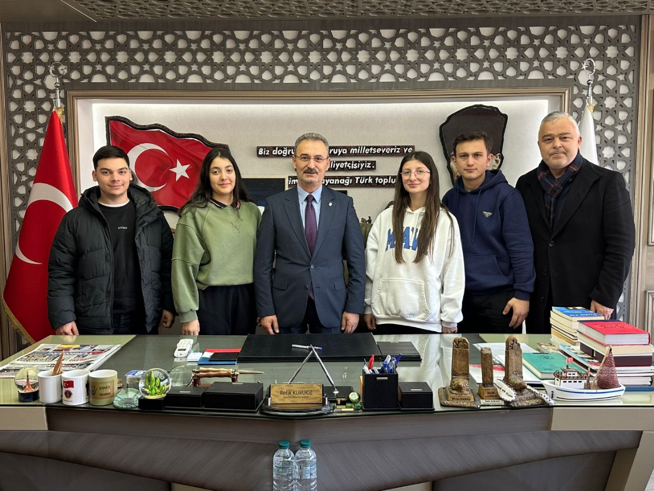  ÖĞRENCİLERLER BAŞKANIMIZI ZİYARET 