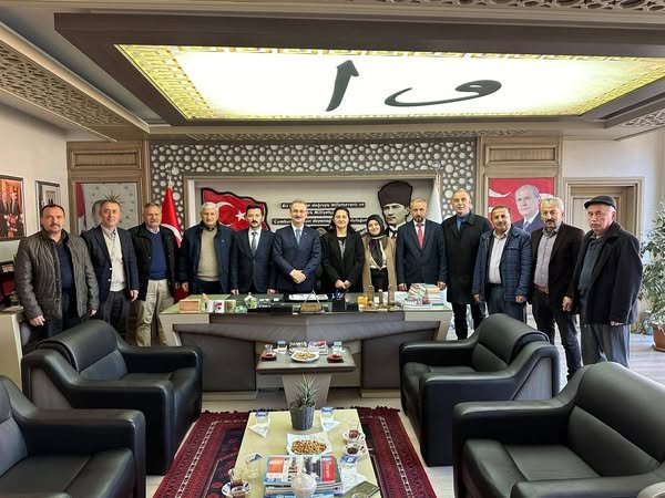 MHP ŞALPAZARI İLÇE TEŞKİLATI BELEDİYEMİZİ ZİYARET ETTİLER